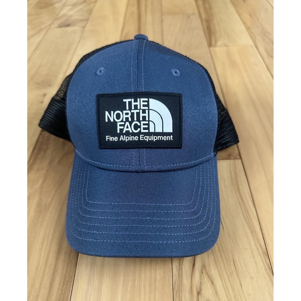 The North Face Mudder Trucker Dome Shady Blue Hat Cap Adult Mesh Snapback